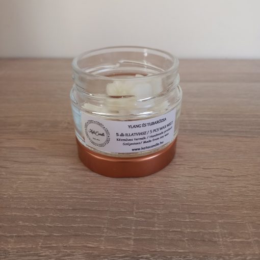 Ylang és tubarózsa illatviasz üvegben 5 db