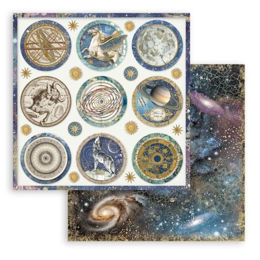 Scrapbooking kétoldalas papír - Cosmos Infinity rounds