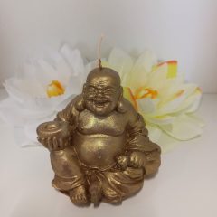 Arany nevető Buddha gyertya