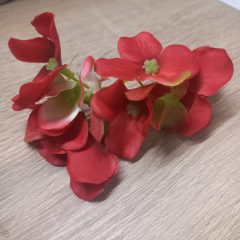 Hortenzia virágfej - piros