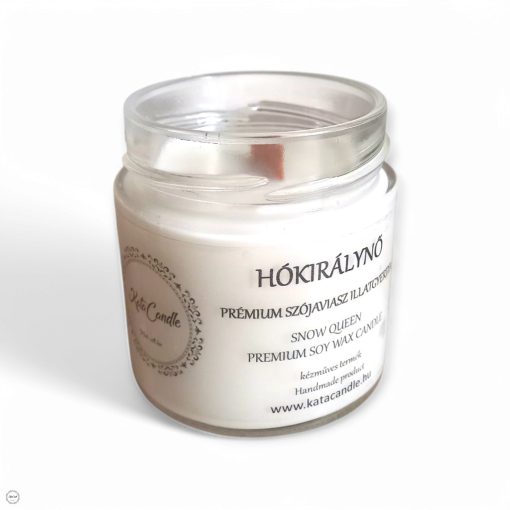 Hókirálynő prémium szójaviasz illatgyertya