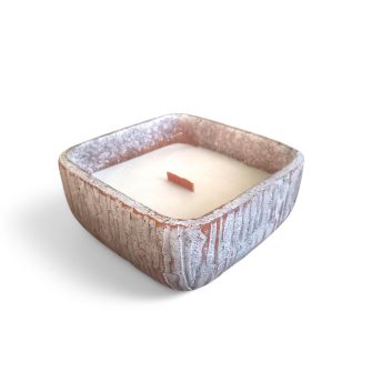 Illatgyertya kerámiatálban